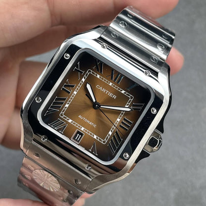 cartier Santos Brown