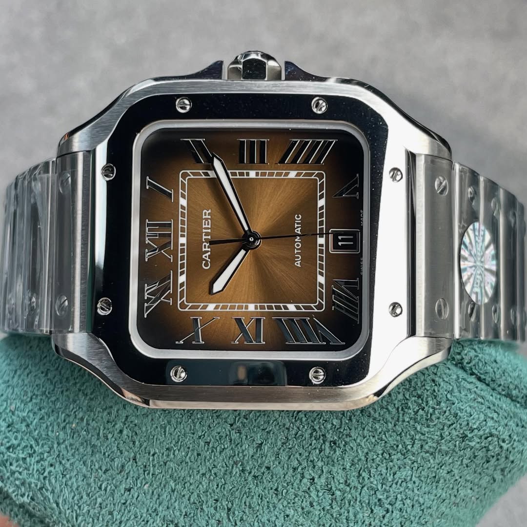 cartier Santos Brown