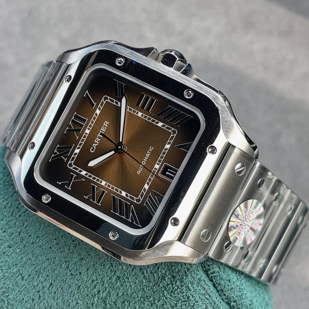 cartier Santos Brown