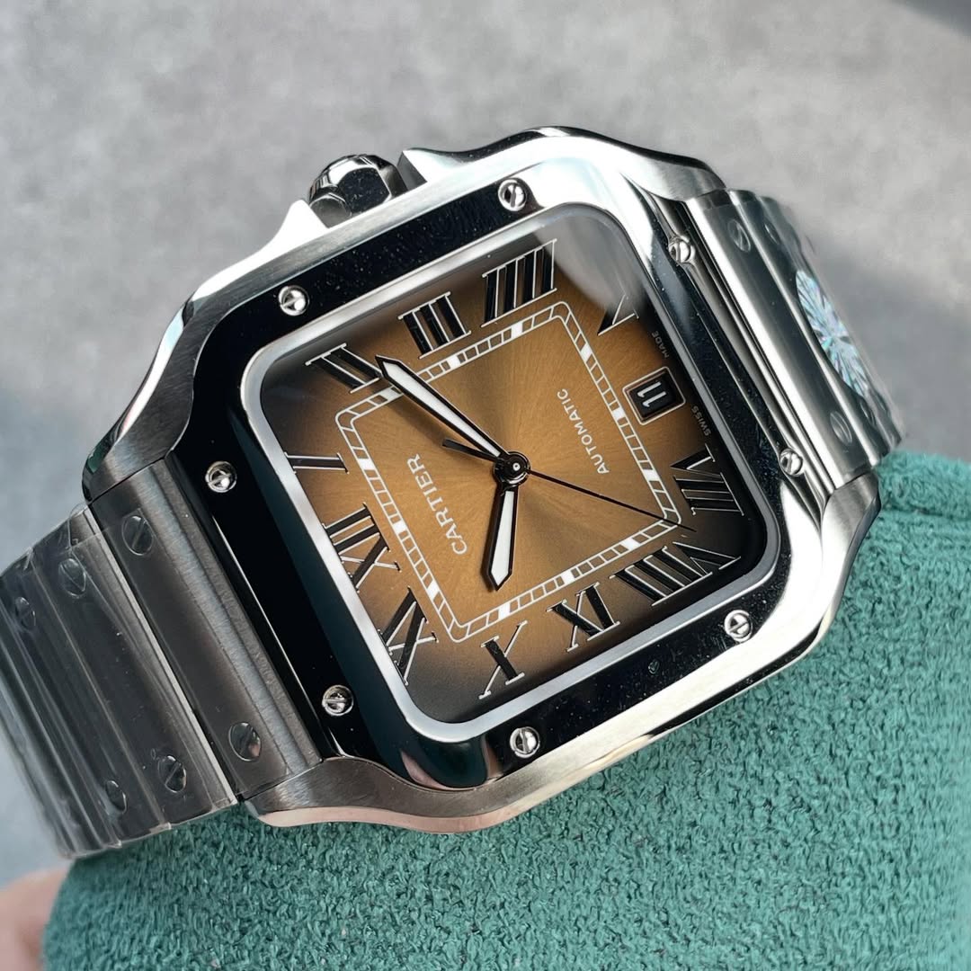 cartier Santos Brown