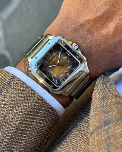 cartier Santos Brown